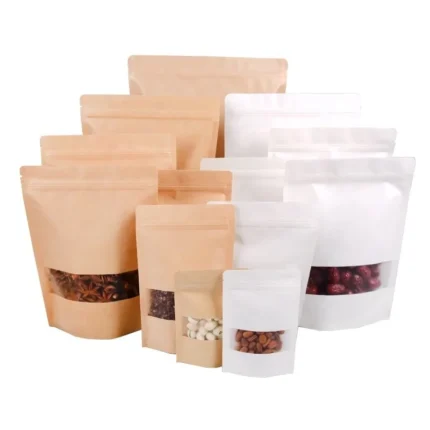 Custom Printed Resealable Clear Window Zip Lock Bags