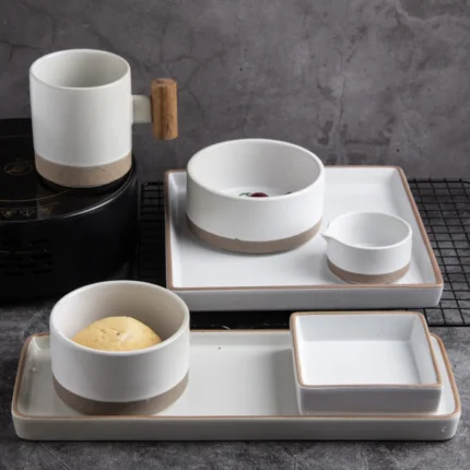 eco friendly factory cheap price green color china ceramic porcelain dinner set / table ware plate dishes